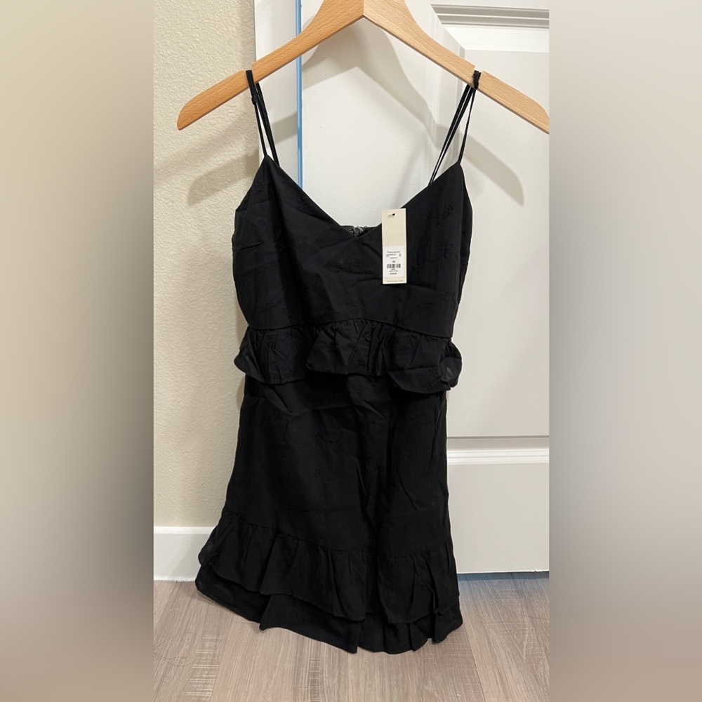 Black mini dress